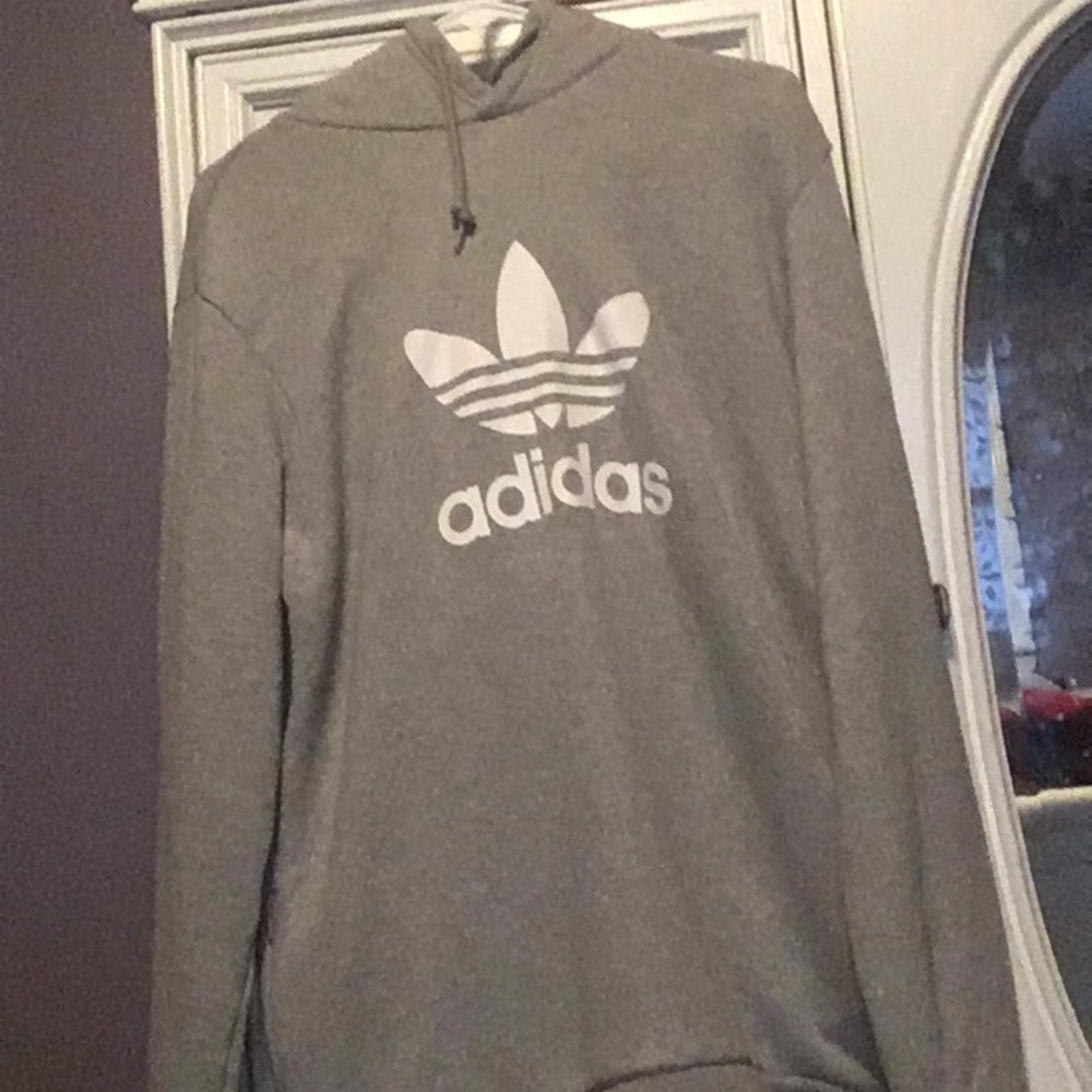 Grey adidas hoodie